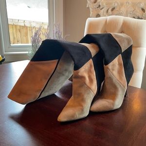 Over the knee, suede boots